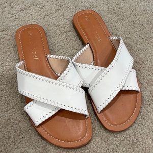 Jack Rogers Sloan X band Sandal white size 9. Barely worn!